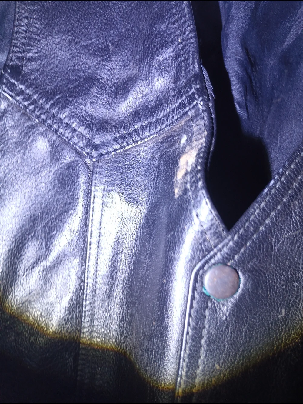 Antelope Creek Leather Black Biker Vest Lace Up Sides Size 40 Pakistan